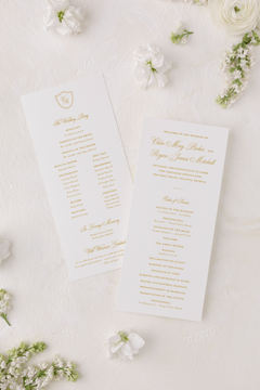 Chloe • Ceremony Program