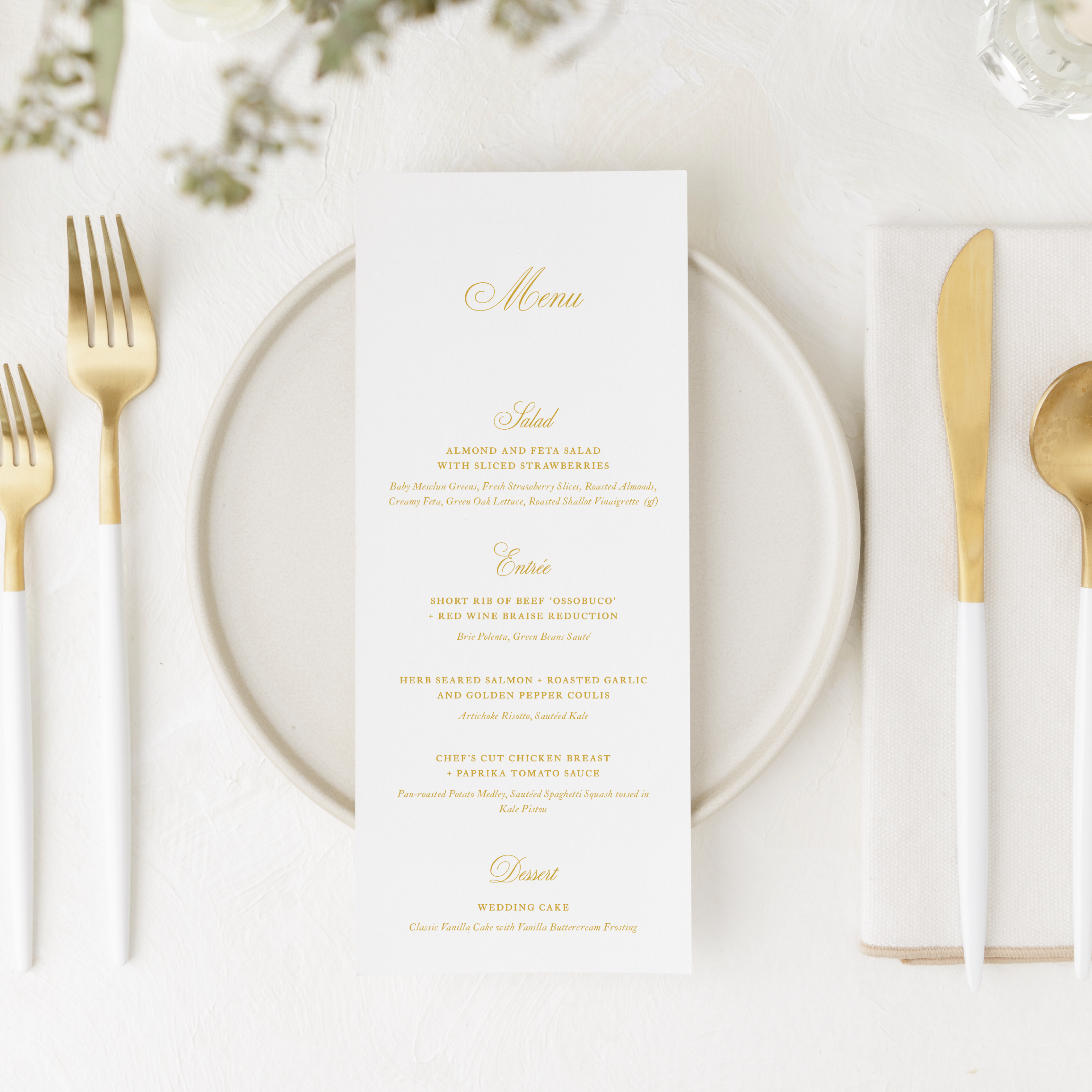 Chloe • Menu