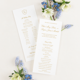 Chloe • Flat Ceremony Program