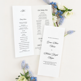 Grace • Folded Ceremony Program