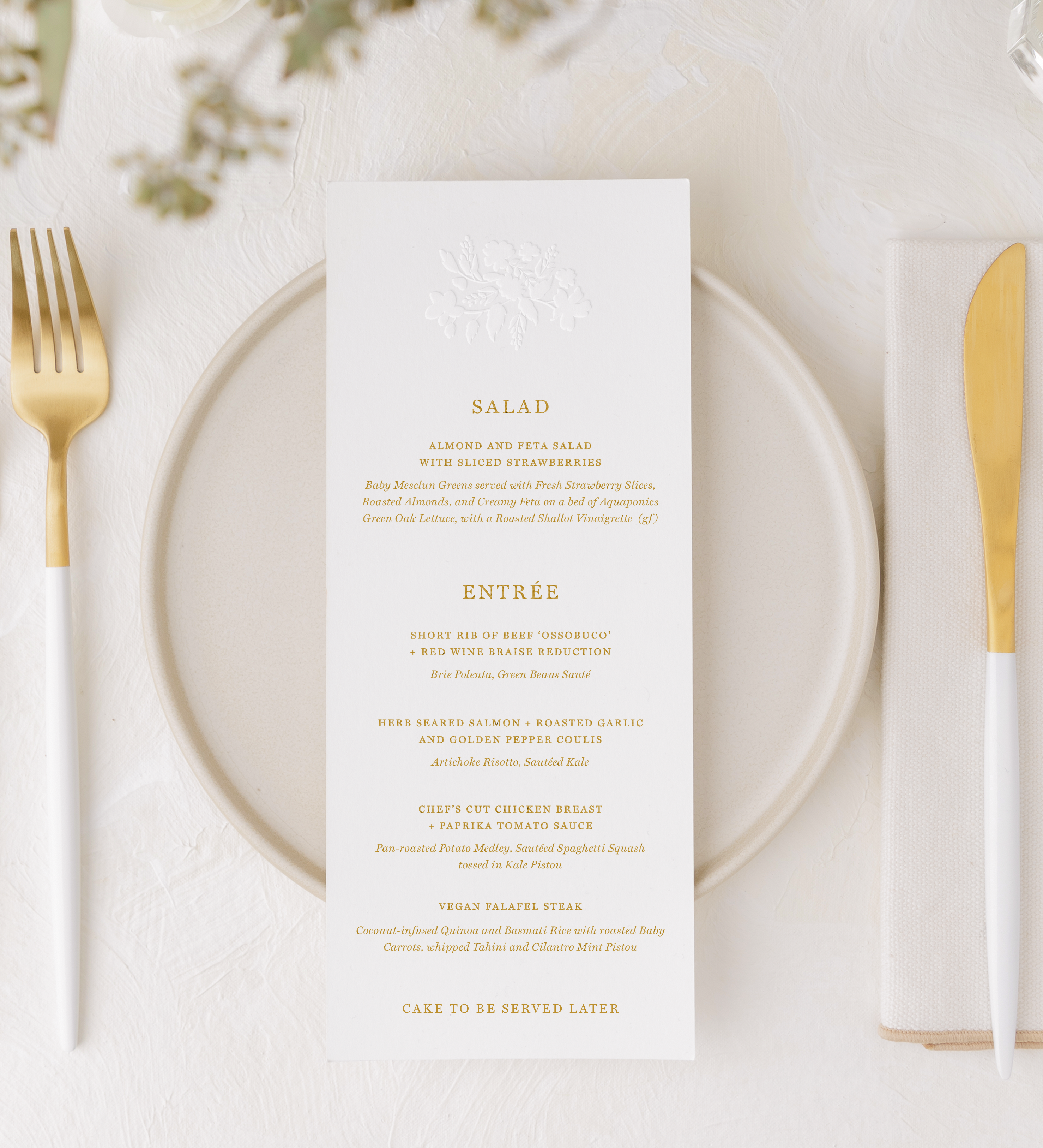 Sophia • Menu