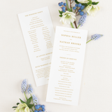 Sophia • Flat Ceremony Program